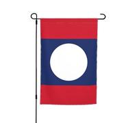 Drapeau du Laos imprimé polyvalent et élégant pour toutes les saisons, décoration extérieure, porches, jardins