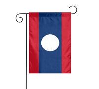 Drapeau du Laos pour jardin, 30 x 45 cm, vertical, double face, ferme, vacances