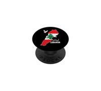 Drapeau du Liban Beyrouth, cèdre, Patrimoine libanais PopSockets PopGrip Adhésif