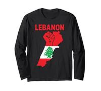 Drapeau du Liban Cèdre Arbre Beyrouth Libanais Arabe Musulman Manche Longue