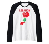 Drapeau du Liban Cèdre Arbre Beyrouth Libanais Arabe Musulman Manche Raglan