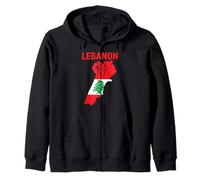 Drapeau du Liban Cèdre Arbre Beyrouth Libanais Arabe Musulman Sweat à Capuche