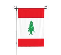 Drapeau du Liban décoratif double face - Bannière de jardin, parfaite pour la décoration extérieure et intérieure, disponible en deux tailles
