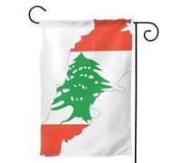 Drapeau du Liban - Drapeaux de jardin saisonniers pour l'extérieur, durable double face - Décoration de vacances