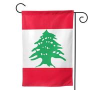 Drapeau du Liban - Drapeaux de jardin saisonniers pour l'extérieur, durables double face - Décoration de vacances