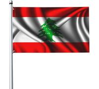 Drapeau Du Liban Drapeaux Décoratif Colorée Garden Flag Durable Drapeau De Jardin Pour Extérieure Porche Pelouse 90X150Cm
