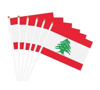 Drapeau du Liban imprimé à main léger pour festival, décoration intérieure ou extérieure