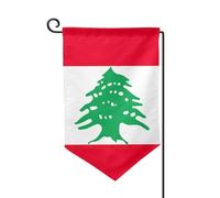 Drapeau du Liban imprimé drapeau de bienvenue pour décoration extérieure drapeau de jardin patio toutes saisons 30,5 x 45,7 cm Plusieurs formes