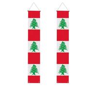 Drapeau du Liban imprimé pour de nombreuses occasions à suspendre n'importe où, bannière décorative pour célébrations de remise de diplôme