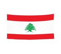 Drapeau du Liban pour fête, décoration extérieure et intérieure, durable et résistant aux UV, parfait pour un anniversaire, Halloween, et plus encore