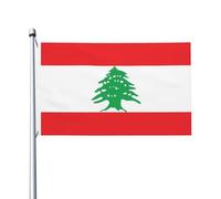 Drapeau du Liban toutes saisons, bannière de jardin, bannière de cour pour jardin, décoration extérieure, drapeaux imprimés Double face