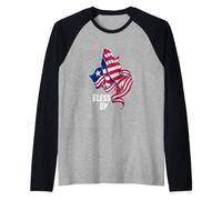 Drapeau du Libéria Bless Up enveloppé Autour des Mains en prière Manche Raglan