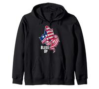 Drapeau du Libéria Bless Up enveloppé Autour des Mains en prière Sweat à Capuche