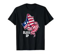 Drapeau du Libéria Bless Up enveloppé Autour des Mains en prière T-Shirt Graphique avec Valeur