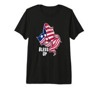 Drapeau du Libéria Bless Up enveloppé Autour des Mains en prière T-Shirt Haut de Gamme