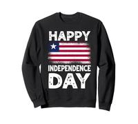 Drapeau du Libéria Happy Independence Day Sweatshirt