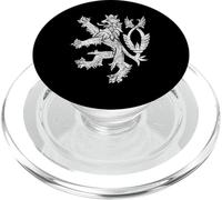Drapeau du Lion à Double Queue de la République tchèque PopSockets PopGrip pour MagSafe