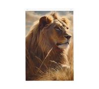 Drapeau du lion des Prairies - 6 x 0,9 m - Double face - Avec œillets en laiton - Décoration saisonnière - Fond photo pour cour, porche, pelouse