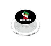 Drapeau du Lion et du Soleil de l'Iran Gratuit Shir o Khorshid, Patrimoine Persan PopSockets PopGrip pour MagSafe