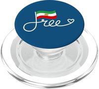Drapeau du Lion et du Soleil d'Iran Libre de Shir o Khorshid, héritage Persan PopSockets PopGrip pour MagSafe