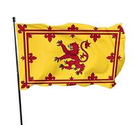 Drapeau du lion rampant écossais d'Écosse 3 x 5 pieds, bannière de décoration extérieure pour jardin