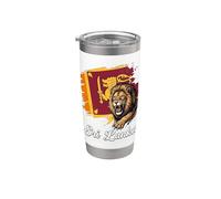 Drapeau du Lion rugissant du Sri Lanka Fierté nationale Gobelet isotherme en acier inoxydable double paroi