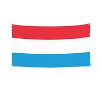 Drapeau du Luxembourg - Décoration extérieure et intérieure - Durable et résistant aux UV - Parfait pour un anniversaire, Halloween, etc