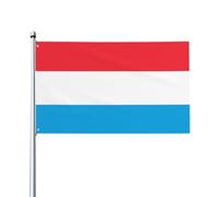Drapeau du Luxembourg. Drapeau de jardin extérieur, 0,9 x 1,5 m, bannière en polyester imprimé vif, facile à accrocher pour terrasse, fête, camping