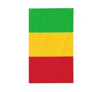 Drapeau du Mali. Drapeau décoratif d'extérieur 0,9 x 1,5 m, bannière verticale en polyester. Convient pour une utilisation en extérieur
