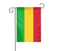 Drapeau du Mali imprimé double face pour toutes les saisons et festivals, parfait pour le jardin, la terrasse