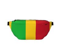 Drapeau du Mali Sac banane polyvalent léger respirant et réglable pour voyage, cyclisme et utilisation quotidienne