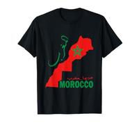 Drapeau du Maroc Dima Maghreb Carte du Maroc T-Shirt