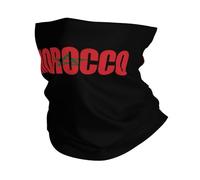 Drapeau du Maroc Homme Femme Bandana Multi-Usage Balaclava Microfibre Cache-Col pour Randonnée Yoga Escalade