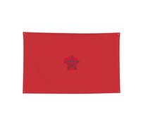 Drapeau du Maroc imprimé 3 tailles Drapeaux Tapisserie pour chambre dortoir, bannière décoration pour remise de diplôme et mariage