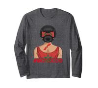 Drapeau du Maroc Messy Bun Girl Racines marocaines Manche Longue