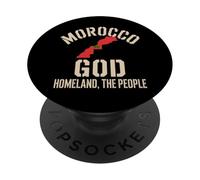 Drapeau du Maroc Patrimoine du Roi National Pride Heritage PopSockets PopGrip Adhésif