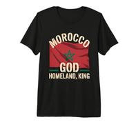Drapeau du Maroc Patrimoine du Roi National Pride Heritage T-Shirt Haut de Gamme