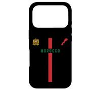 Drapeau du Maroc, Silhouette Carte du Maroc, emblème National Coque pour iPhone 17 Pro