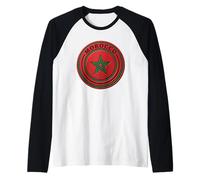 Drapeau du Maroc Souvenirs Marrakech Afrique Fans Manche Raglan