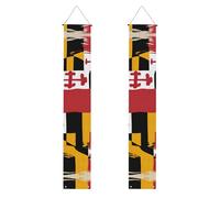 Drapeau du Maryland - Impression dynamique - Atmosphère festive - Bannière décorative pour intérieur et extérieur