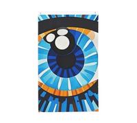 Drapeau du mauvais œil de 0,9 x 1,5 m, double face, ne se décolore pas, drapeau de jardin, drapeau de cour avec bannière extérieure en laiton pour décoration de cour, porche, pelouse