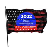 Drapeau du Memorial Day 3x5 pieds Bannière Affiche Toile de fond décorative Décoration murale Polyester S'applique au jardin Cour Maison Dindoor Extérieur