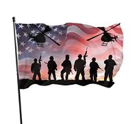 Drapeau du Memorial Day 3x5 pieds Bannière Affiche Toile de fond décorative Décoration murale Polyester S'applique au jardin Cour Maison Dindoor Extérieur