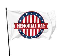 Drapeau du Memorial Day 3x5 pieds Bannière Affiche Toile de fond décorative Décoration murale Polyester S'applique au jardin Cour Maison Dindoor Extérieur