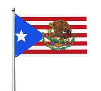 Drapeau du Mexique 3x5 pieds Bannière Affiche Toile de fond décorative Décoration murale Polyester S'applique au jardin Cour Maison Dindoor Extérieur