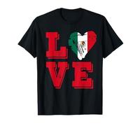 Drapeau du Mexique Love Mexico T-Shirt