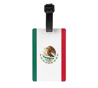 Drapeau du Mexique YYHWHJDE Prints Étiquettes à bagages portables | Pendentif d'identification pour la prévention des pertes de valises, l'embarquement et l'enregistrement