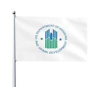 Drapeau Du Ministère Du Logement Et Du Développement Urbain Des États-Unis Bannière Drôle Garden Flag Avec Œillets Drapeaux Décoratif Pour Intérieure Extérieure Pelouse 90X150 Cm
