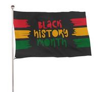Drapeau du Mois de l'histoire des Noirs 2023, bannière extérieure, décoration de fête, tapisserie murale 35 x 59 po