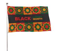 Drapeau du Mois de l'histoire des Noirs 2023, bannière extérieure, décoration de fête, tapisserie murale 35 x 59 po